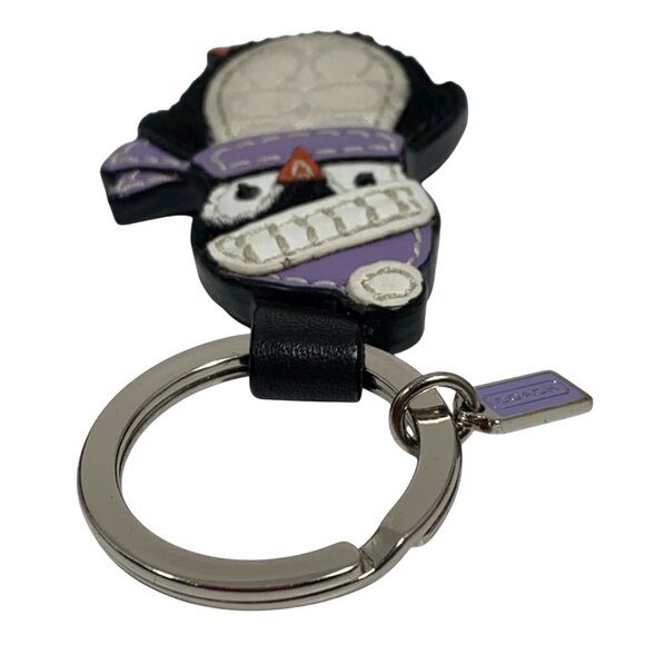 Coach Penguin Leather Keyring Charm Keychain Fob Lilac/Purple - Picture 8 of 9